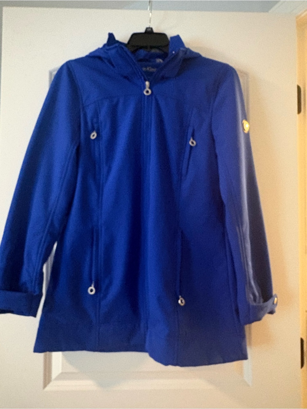 Calvin Klein Royal Blue Hooded Rain Jacket